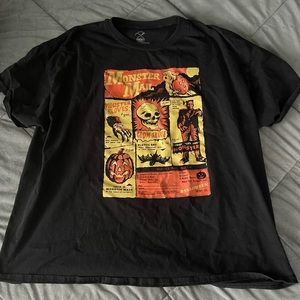 Graphic Halloween Comic Shirt Size XXL